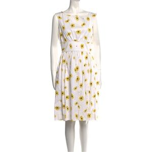 Kate Spade New York floral Print midi length dress size 0